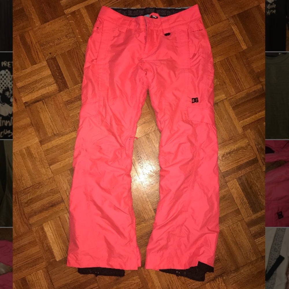 Hot pink DC snowboard pants board ski winter $firm